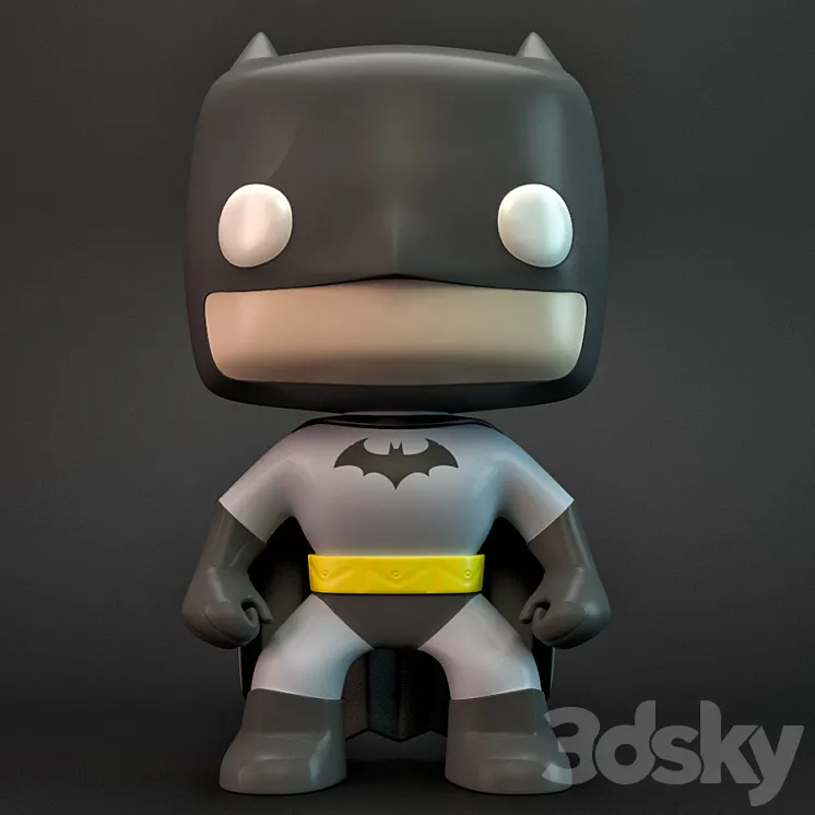 Pop Batman 3DS Max