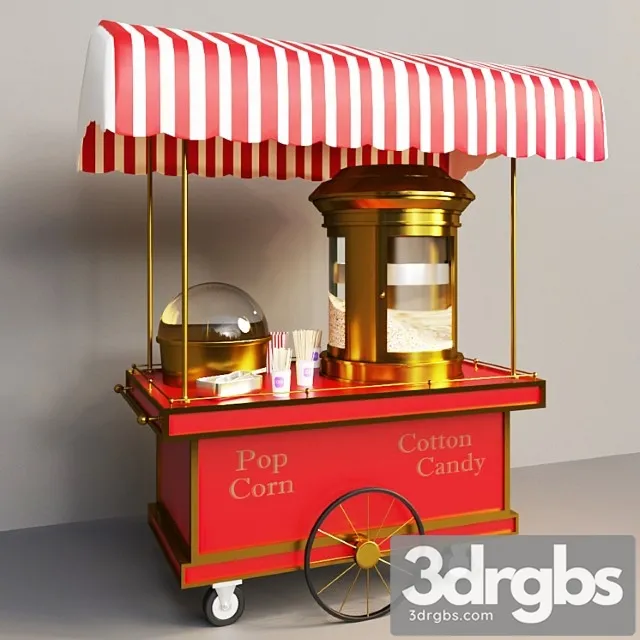 Popcorn Cart 3dsmax Download