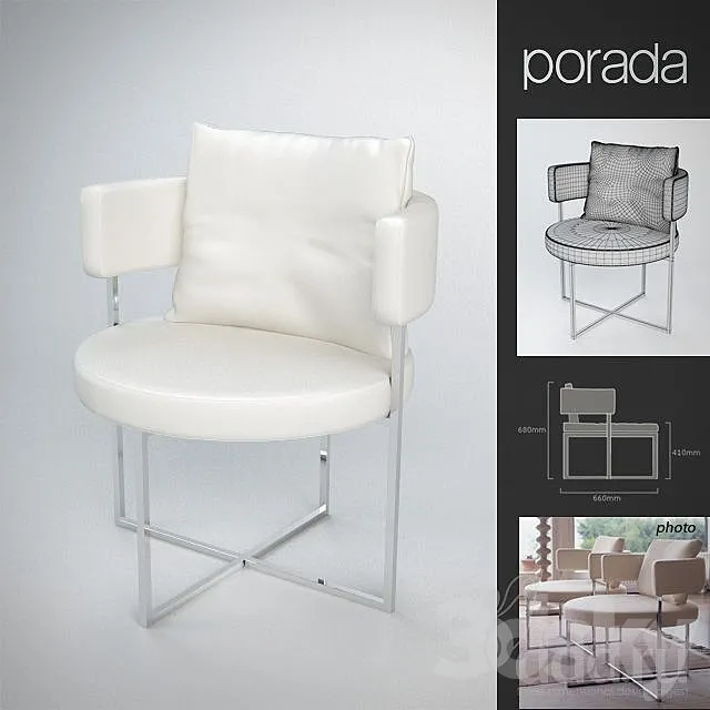 PORADA _ Sirio Poltrona 3DS Max Model