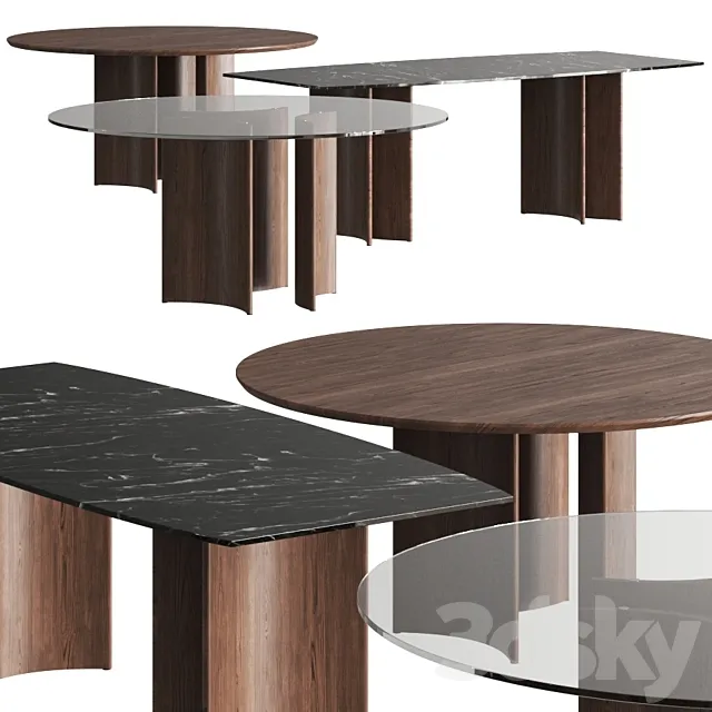Porada Alan Dining Tables 3ds Max