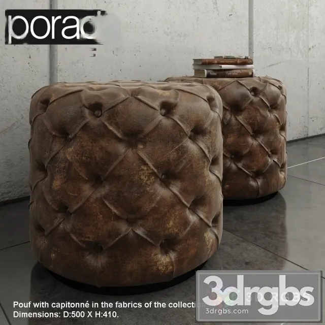 Porada Alcide Pouf 3dsmax Download