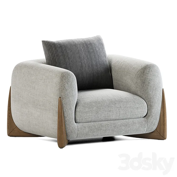 Porada Armchair Softbay 3DS Max Model