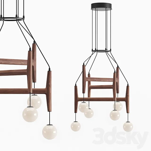 Porada Astra Chandelier 3DS Max Model