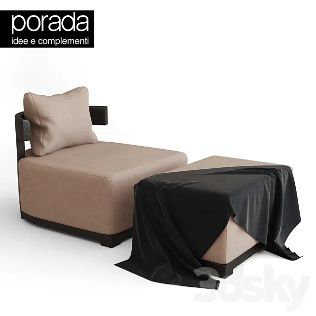 Porada Bea armchair 3ds Max