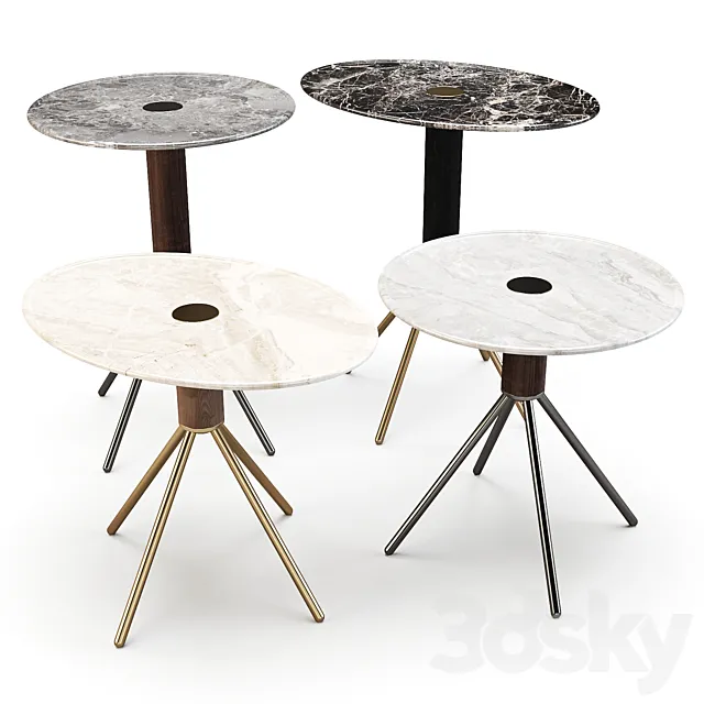 Porada: Jelly Marmo – Side Tables 3ds Max