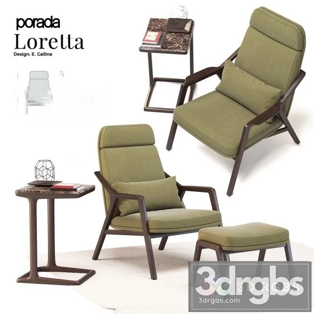 Porada Loretta Armchair 3dsmax Download