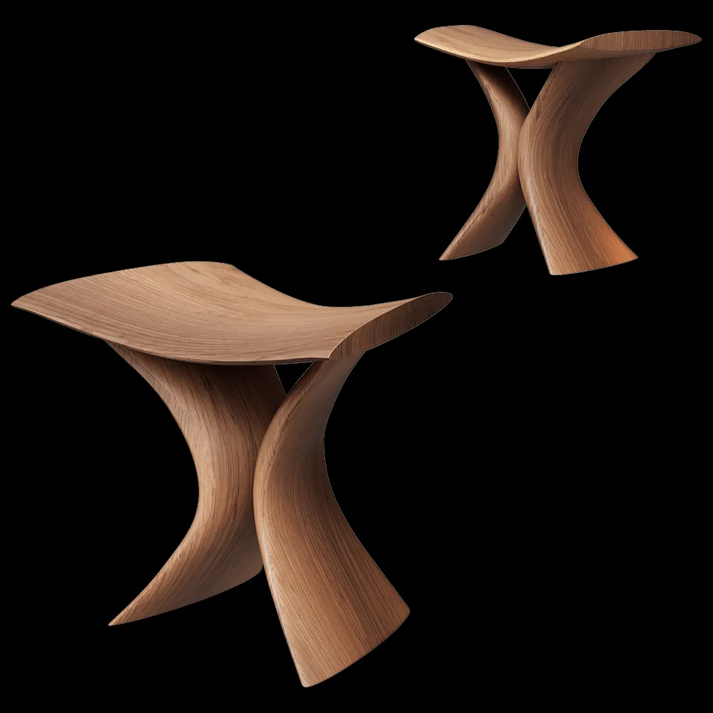 Porada – Low stool TORII 3ds Max