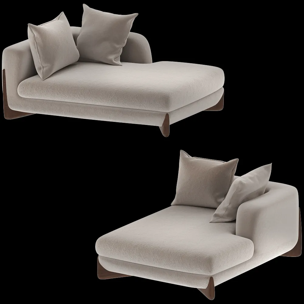 Porada – Modular sofa SOFTBAY CHAISE LONGUE 3ds Max