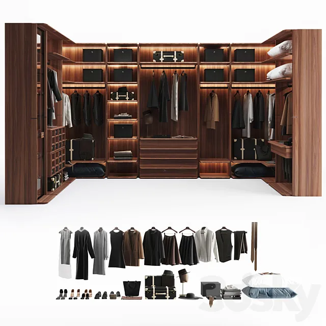 Porada My suite wardrobe 3ds Max