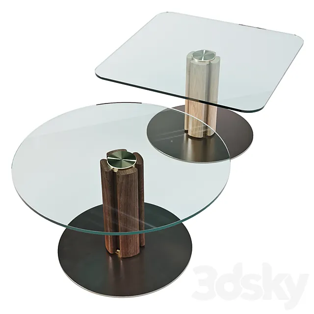 Porada: Quadrifoglio Tavolino h45 – Side Tables 3DSMax File