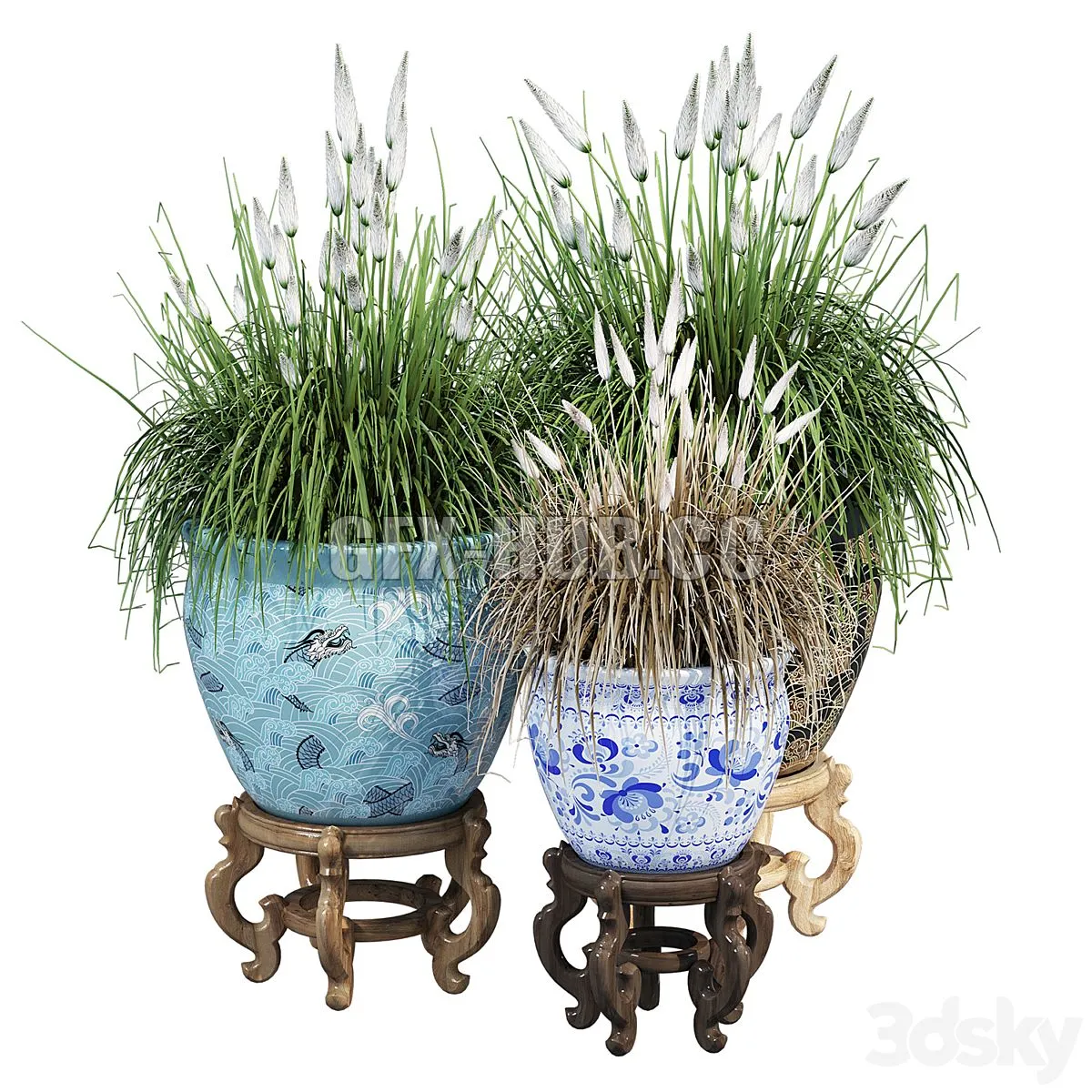 Porcelain grass 3dsMax Model