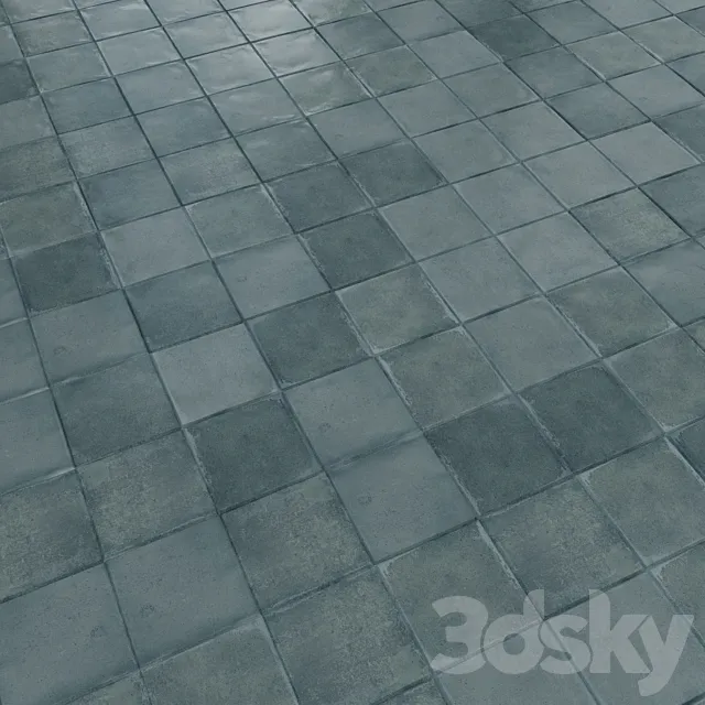 Porcelain stoneware tiles EQUIPE ARGILE 10×10 cm 3ds Max