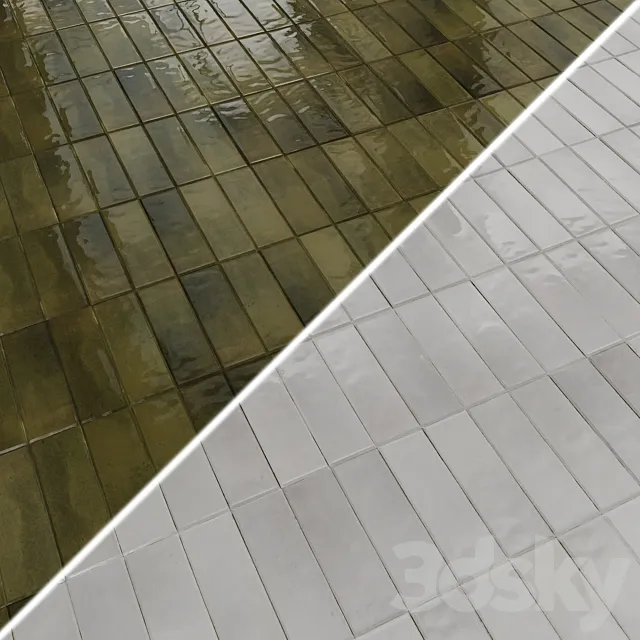 Porcelain stoneware tiles EQUIPE COCO 5×15 3DS Max Model