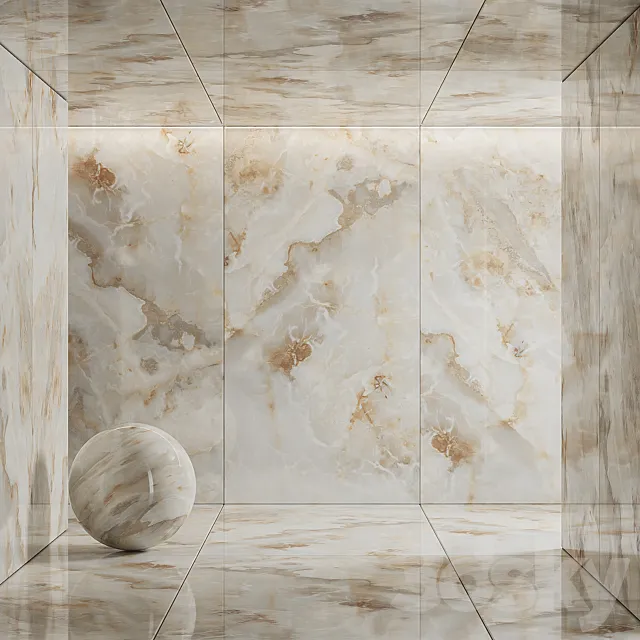 Porcelain tile Neodom Onix Pro Aurora Glossy CV20213 3DS Max Model