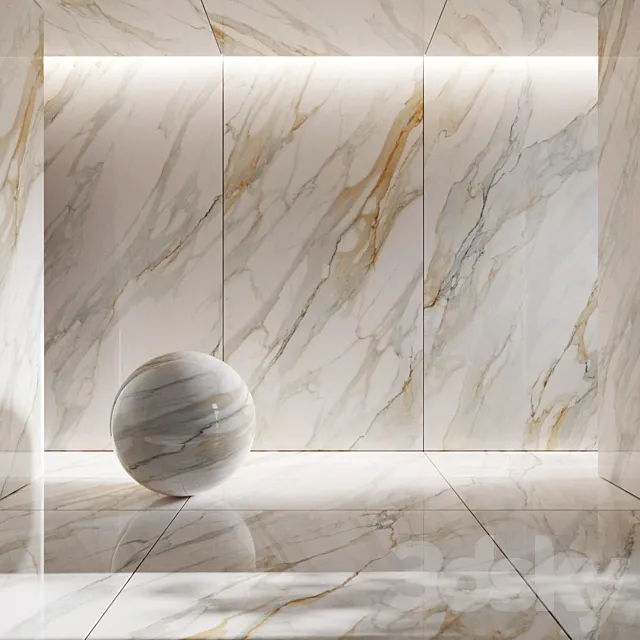 Porcelain tiles Laparet Calacatta Roma 1 3ds Max