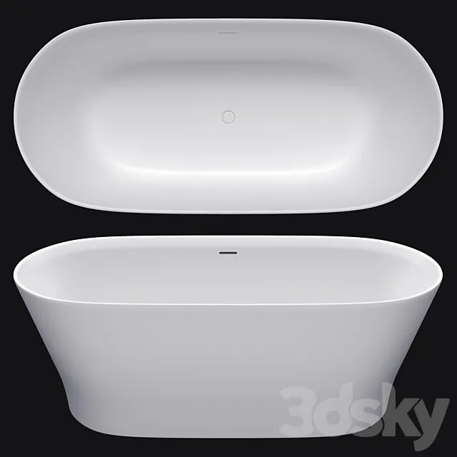 Porcelanosa SLIM _ freestanding bathtub 3ds Max