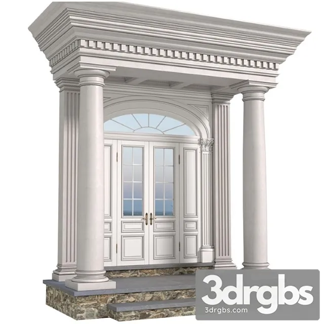 Porch With Columns Entrance Group 2 3dsmax Download