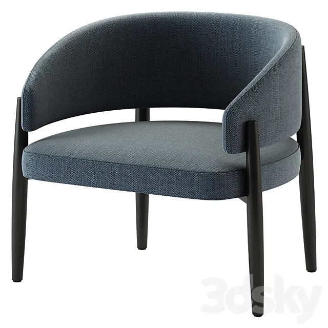 Porro _ Frank Club Armchair 3DS Max Model