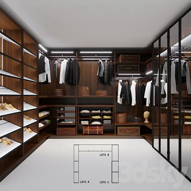 Porro closet 3DS Max Model