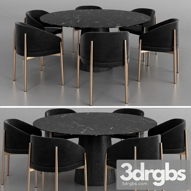 Porro frank armchair and materic table 2 2 3dsmax Download