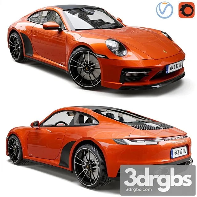 Porsche 911 Carrera 4 Gts 2022 3dsmax Download