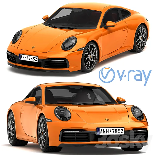 Porsche 911 carrera s 3DS Max Model