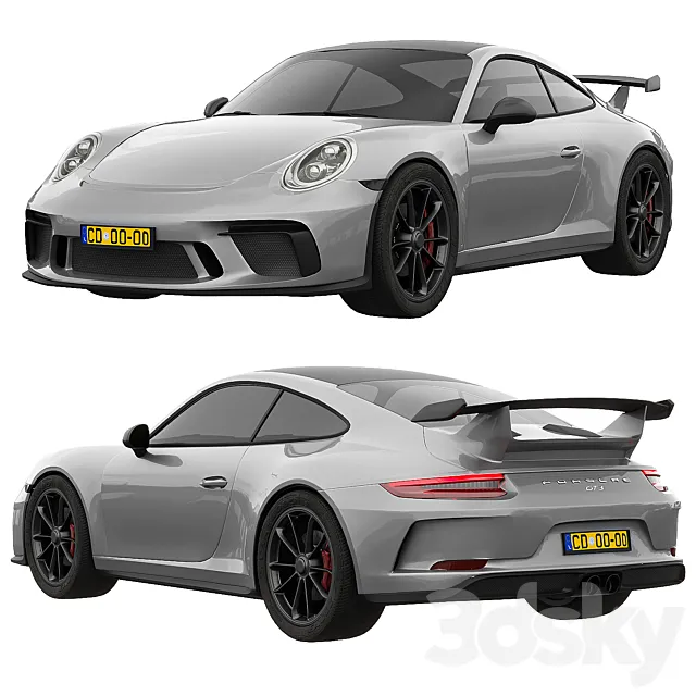 porsche 911 gt 3 3DS Max Model