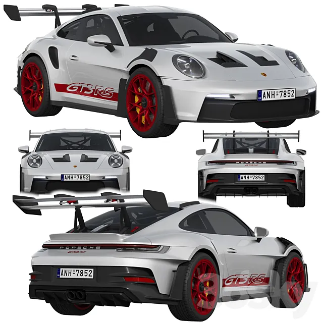 Porsche 911 GT3 RS 2022 3ds Max