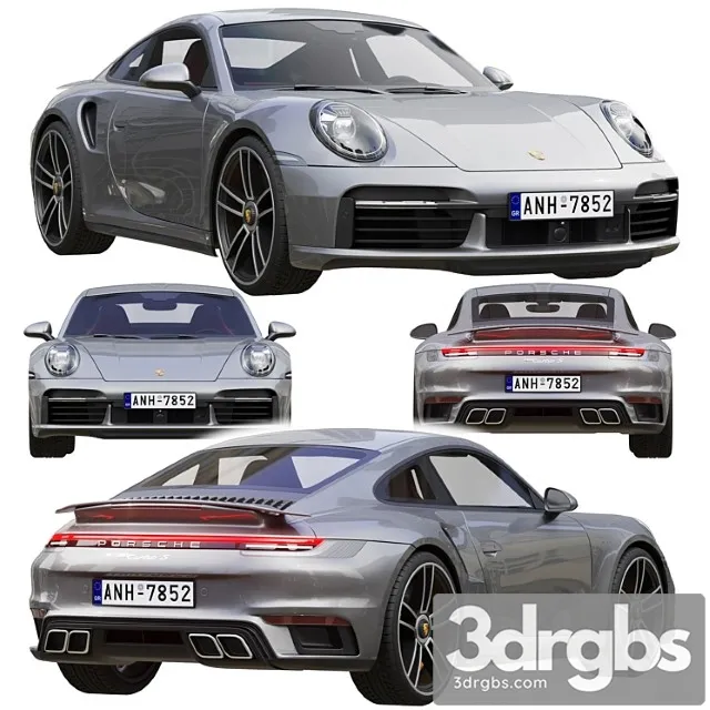Porsche 911 Turbo S 2021 3dsmax Download