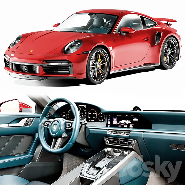 Porsche 911 Turbo S 3ds Max