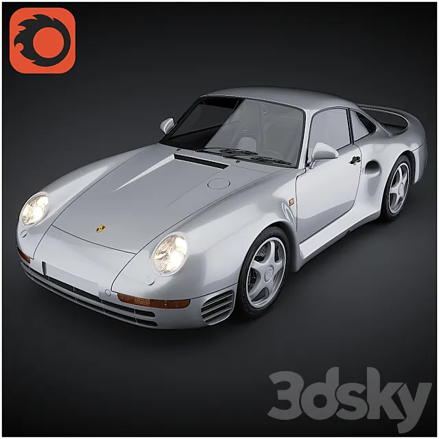 Porsche 959 3dsMax Model