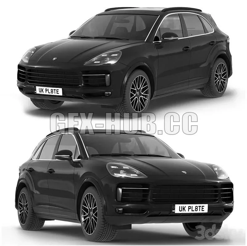 Porsche Cayenne S 2019 3dsMax Model
