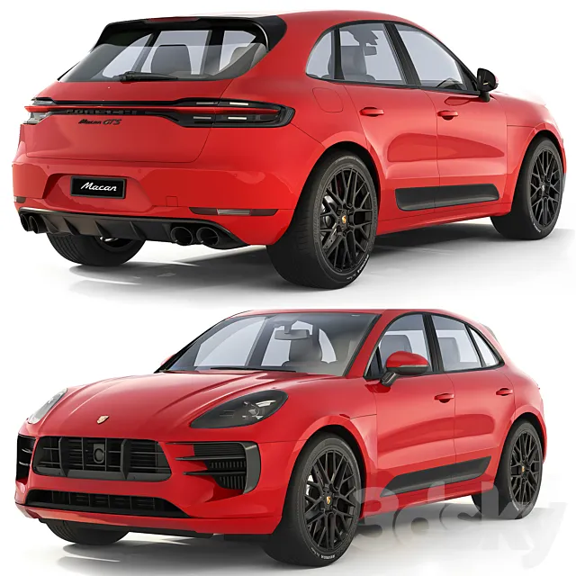 Porsche Macan GTS 2020 3dsMax Model