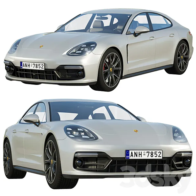 Porsche Panamera GTS 2019 3DSMax File