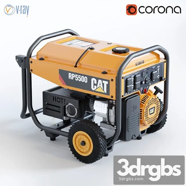 Portable generator cat rp 5500 3dsmax Download
