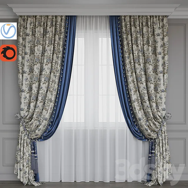 Portiere 2.7 (flower 1) 3ds Max