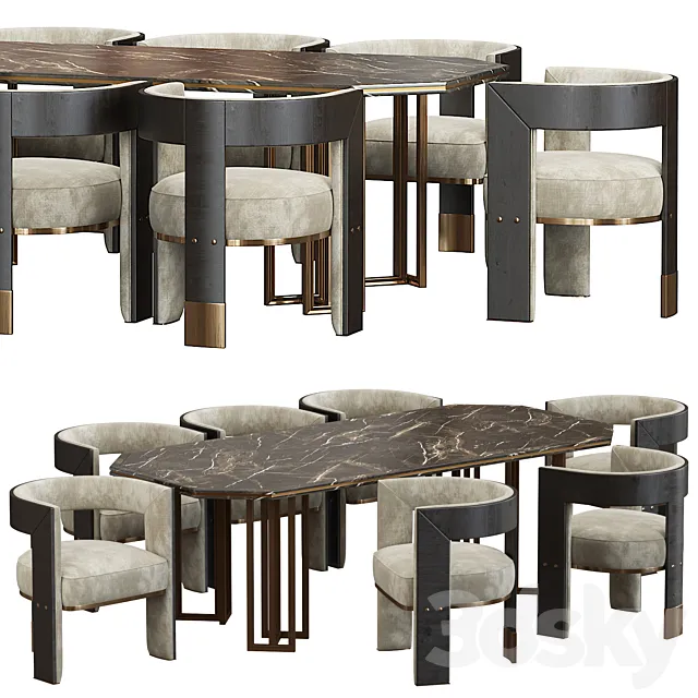 Porustudio Brooklyn and Hancock Table 3ds Max