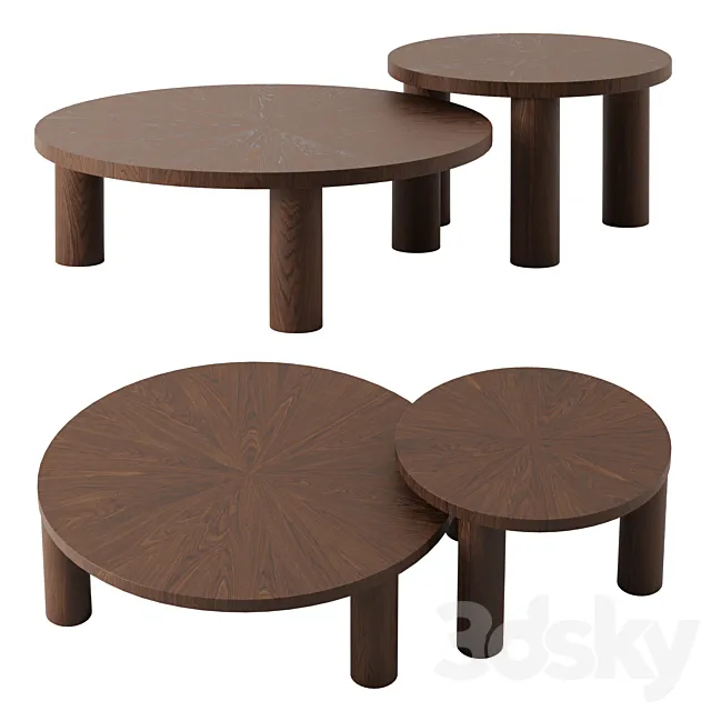 Post coffee tables by Ferm Living 3DS Max Model