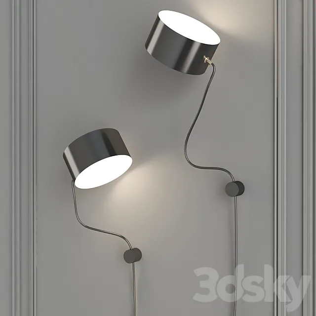 Post wall lamp 3DS Max Model