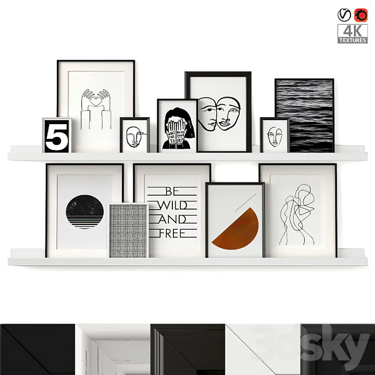 Posters On The Shelves 07 3DS Max