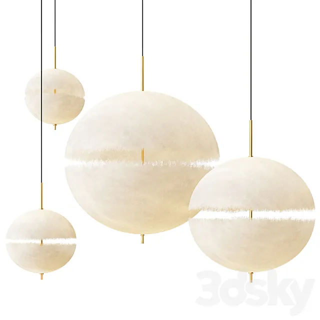 Postkrisi Nordic Moon Lamps 3ds Max
