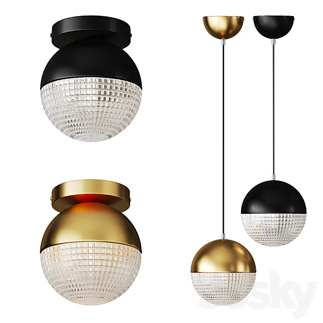 Postmodern ball pendant lamp LYSET 3ds Max