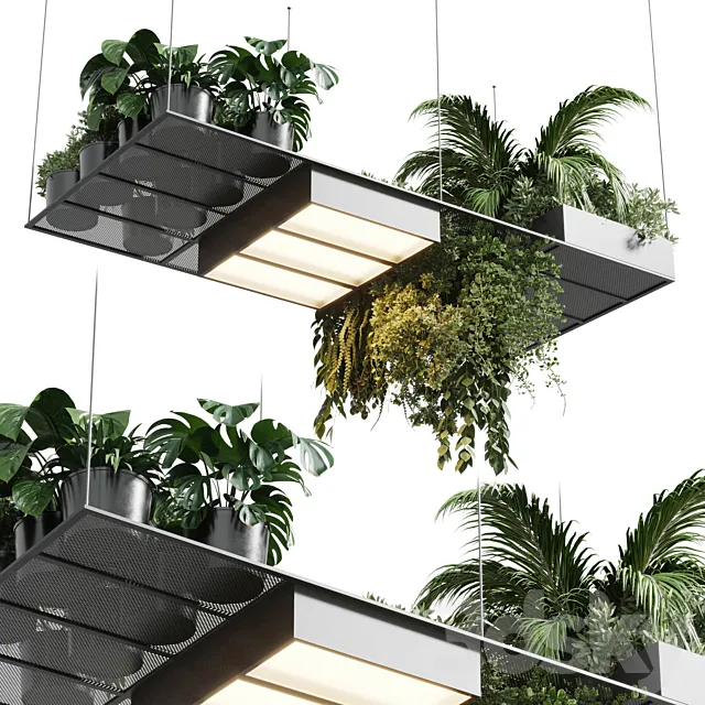 pot light – pendant plant light hanging 10 3DSMax File