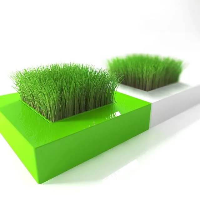 Pot of grass 3dsMax Model