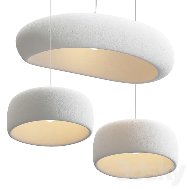 Potcover Clouds Pendant Light 3DS Max Model