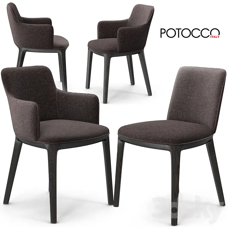 Potocco candy chairs 3DS Max