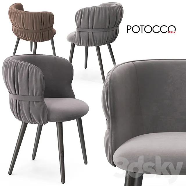 Potocco Coulisse armchair 3DSMax File