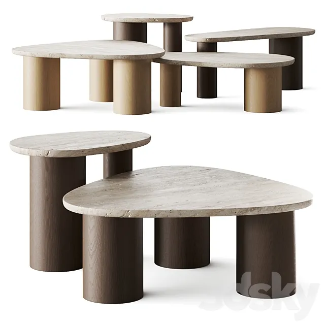 Potocco Jade Coffee Tables 3DS Max Model