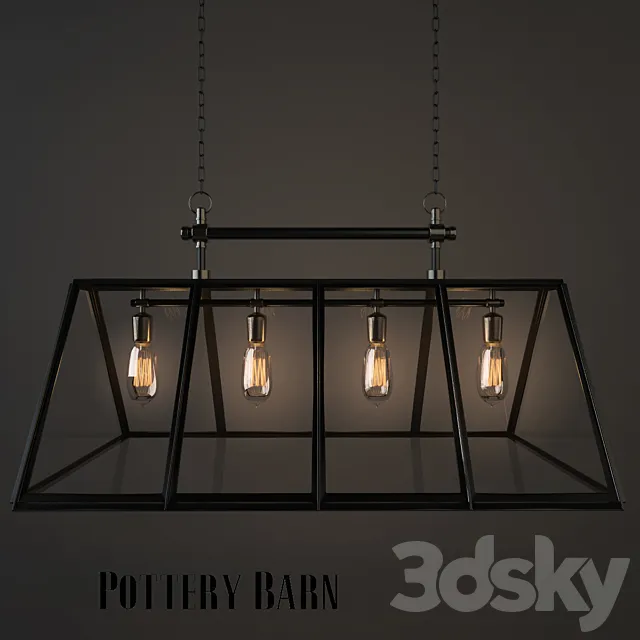 POTTERY BARN _ GREENHOUSE CHANDELIER 3ds Max