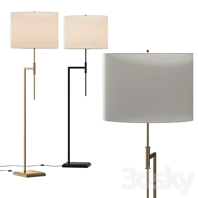 Pottery Barn Atticus Floor Lamp 3DS Max Model